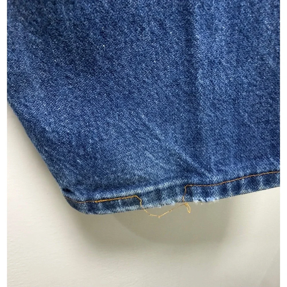 Wrangler 13MWZ Cowboy Cut Jeans Mens 32x29 Blue Denim Made in USA Straight Leg